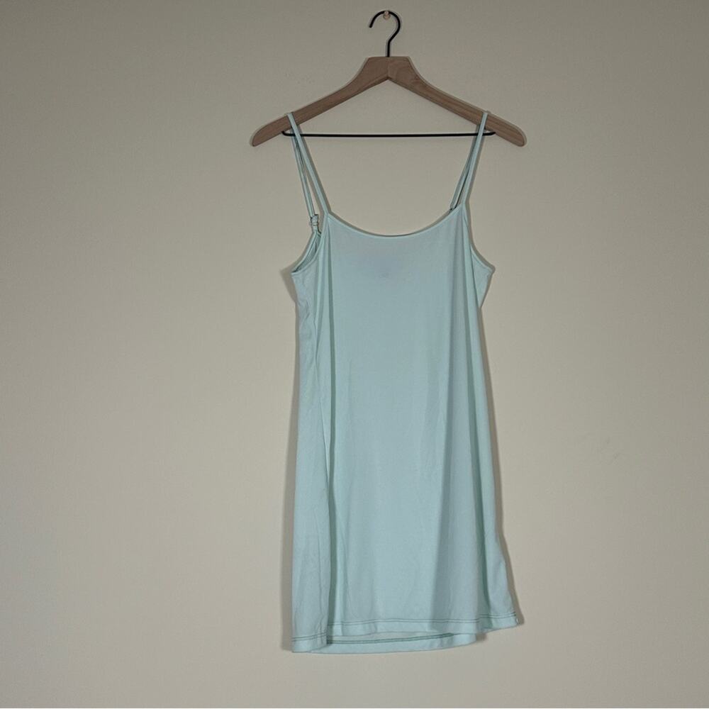 Hill House The Slip Dress Women’s Large Seafoam Blue Green Spaghetti Strap Mini